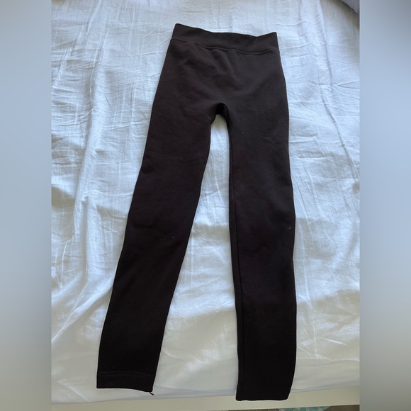 Brown fuzzy leggings - Picture 1 of 3